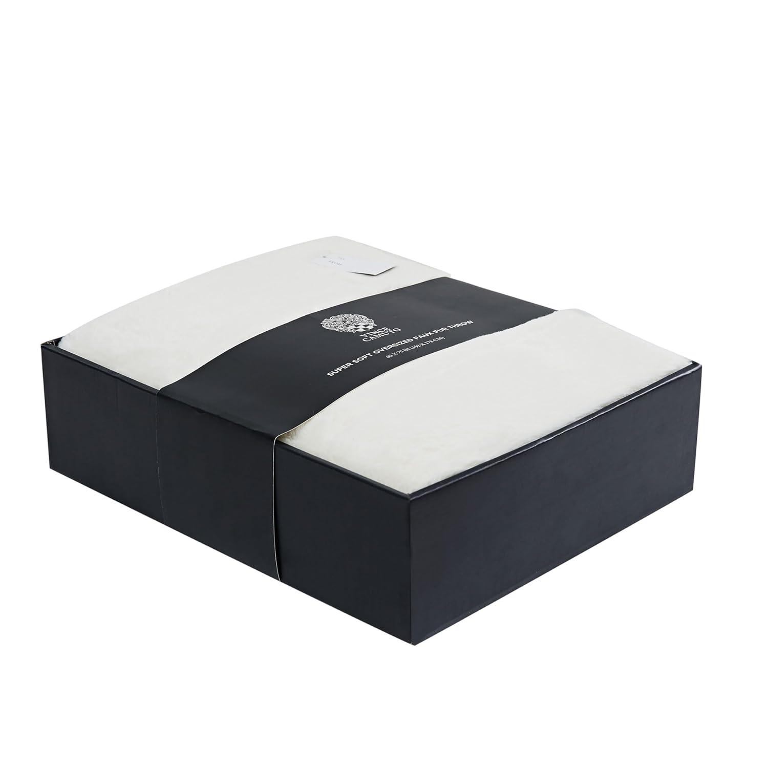 Vince Camuto Vince Camuto Faux Rabbit Fur Gift Boxed Throw