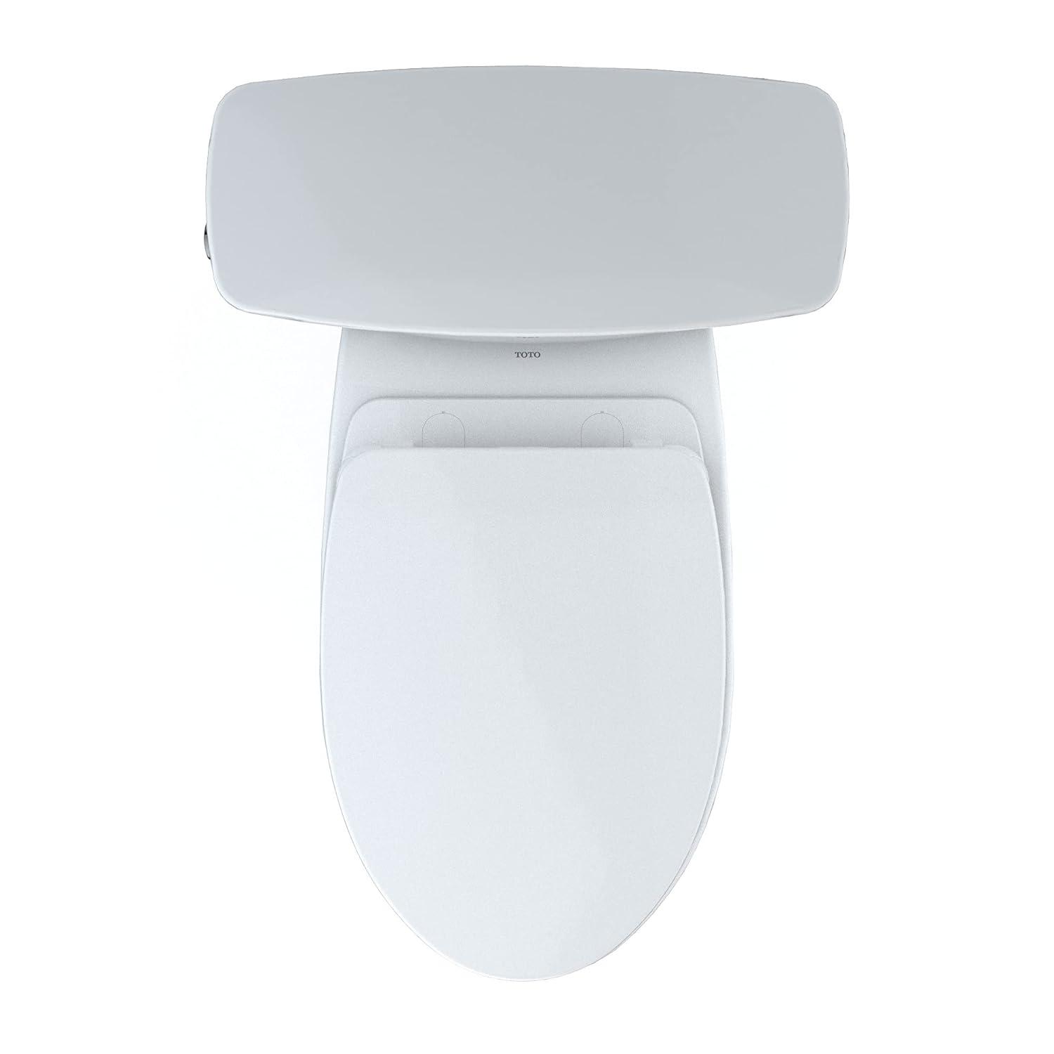 White Vitreous China Elongated Two-Piece Toilet with SoftClose Seat