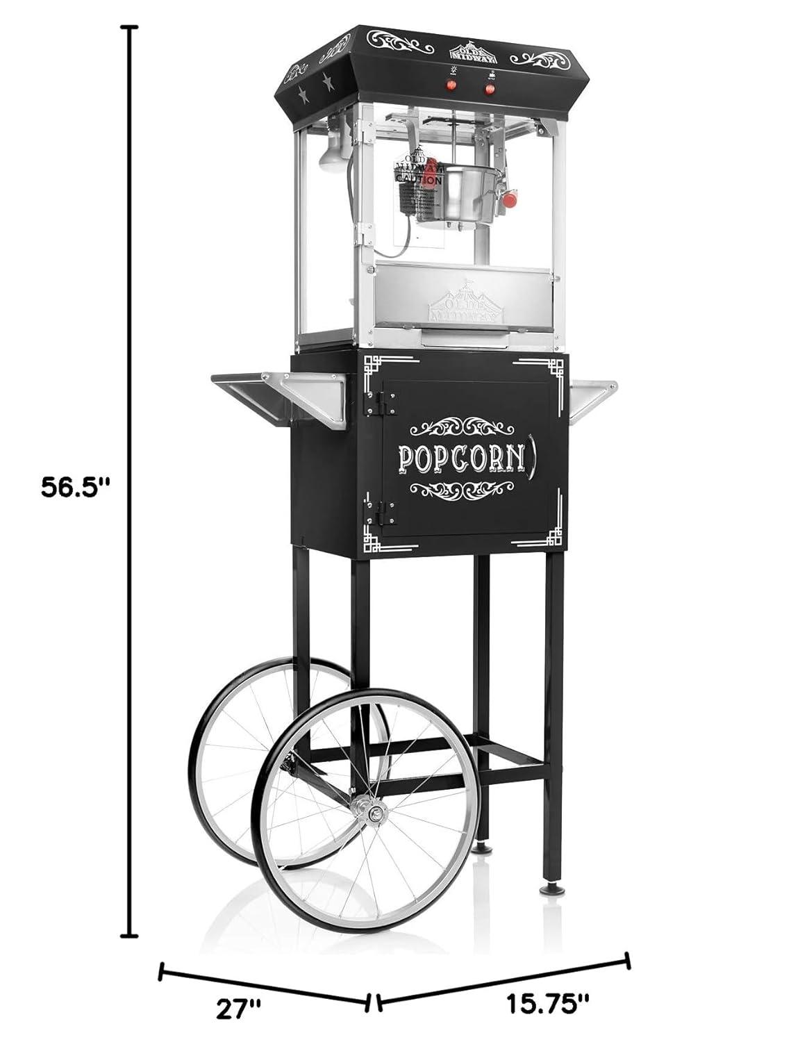 Olde Midway Olde Midway 6 Oz. Popcorn Machine Stand / Cart