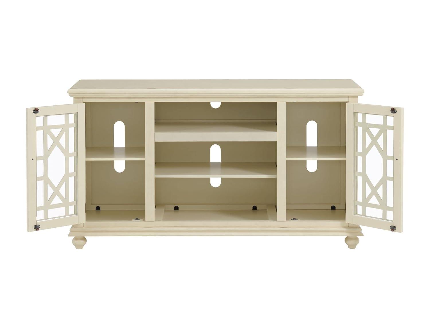 Martin Svensson Home Elegant 2 Door Antique White 63" TV Stand