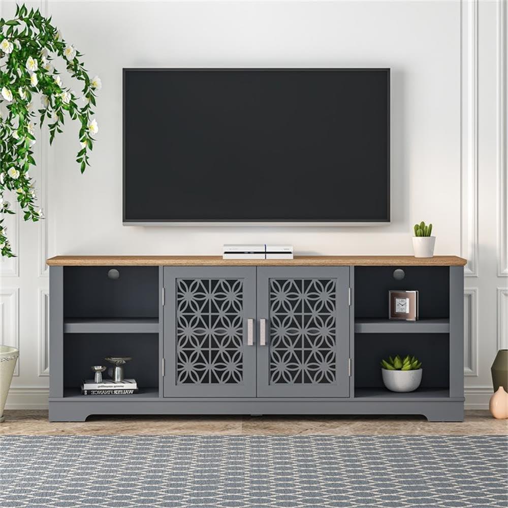 Decorative TV Stand for TVs up to 70" Green - Festivo