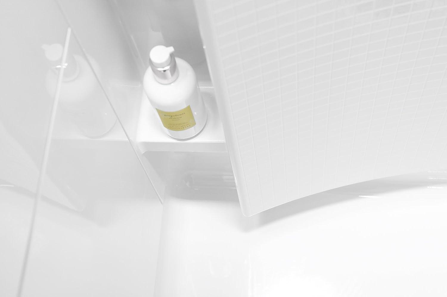 Accord White Vikrell 42" x 36" Four-Piece Shower Kit