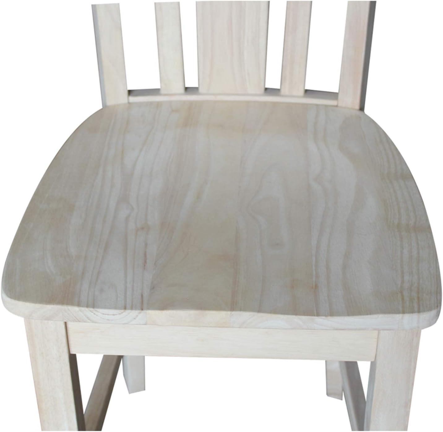 San Remo Unfinished Wood Counter Height Stool