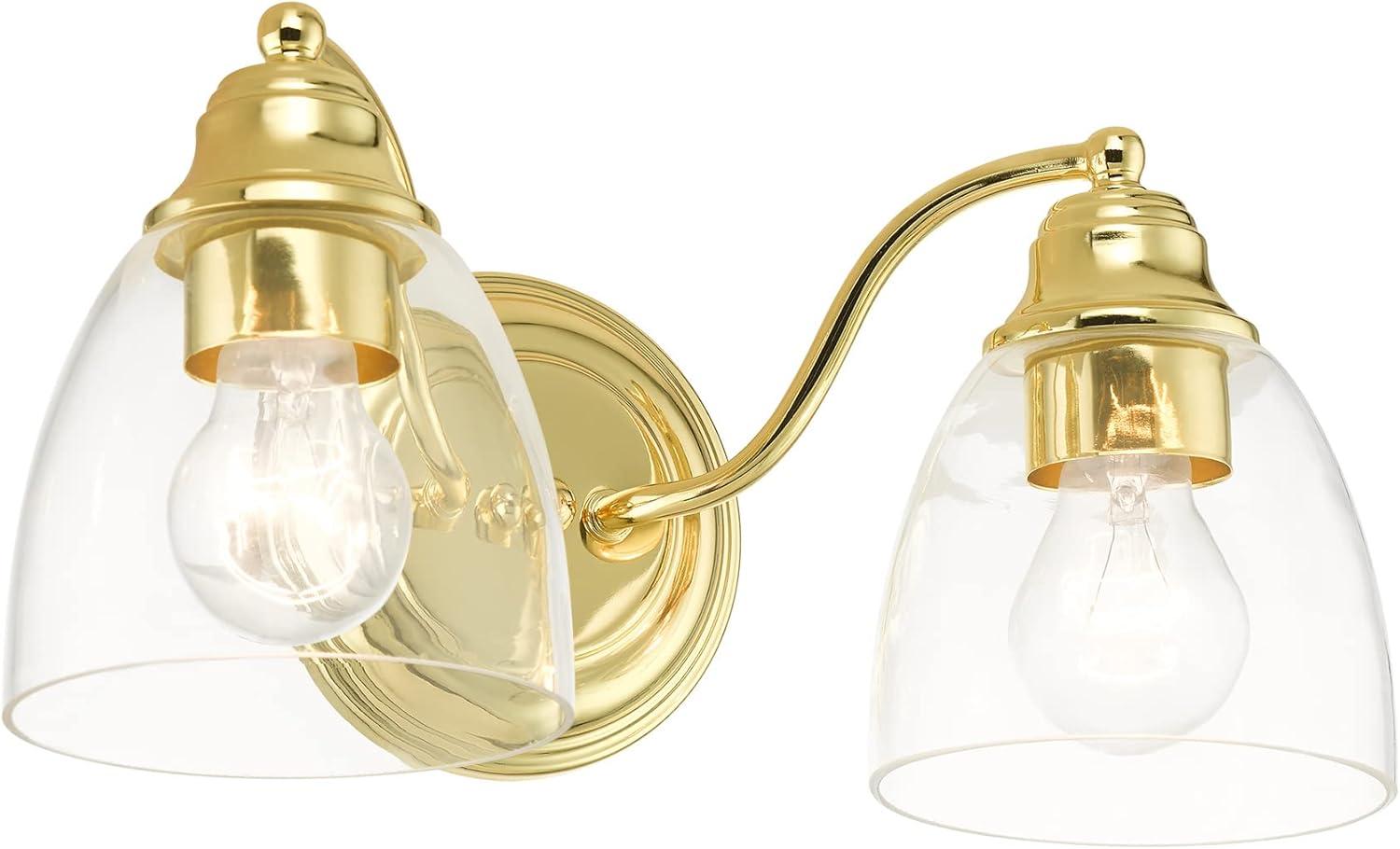 Livex Lighting Montgomery 2 - Light Vanity in  Polished Brass