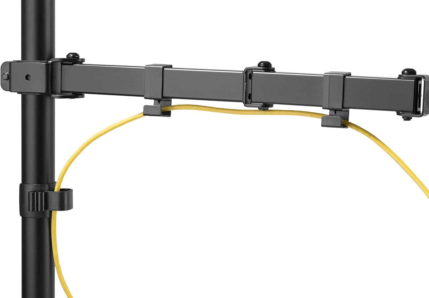 Amer Black Steel Single Monitor Articulating Arm Mount