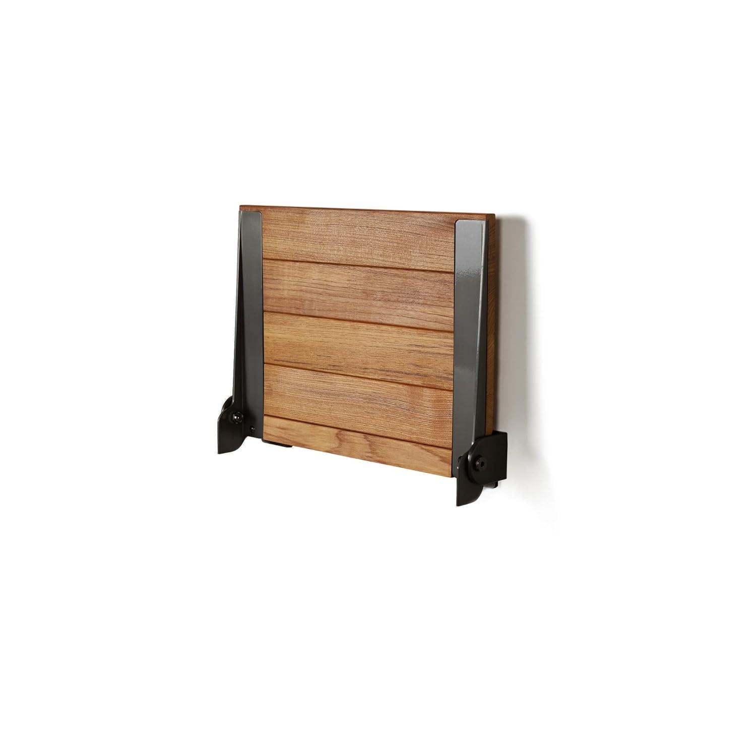 SlimLine Teak Wood Folding Shower Bench Seat