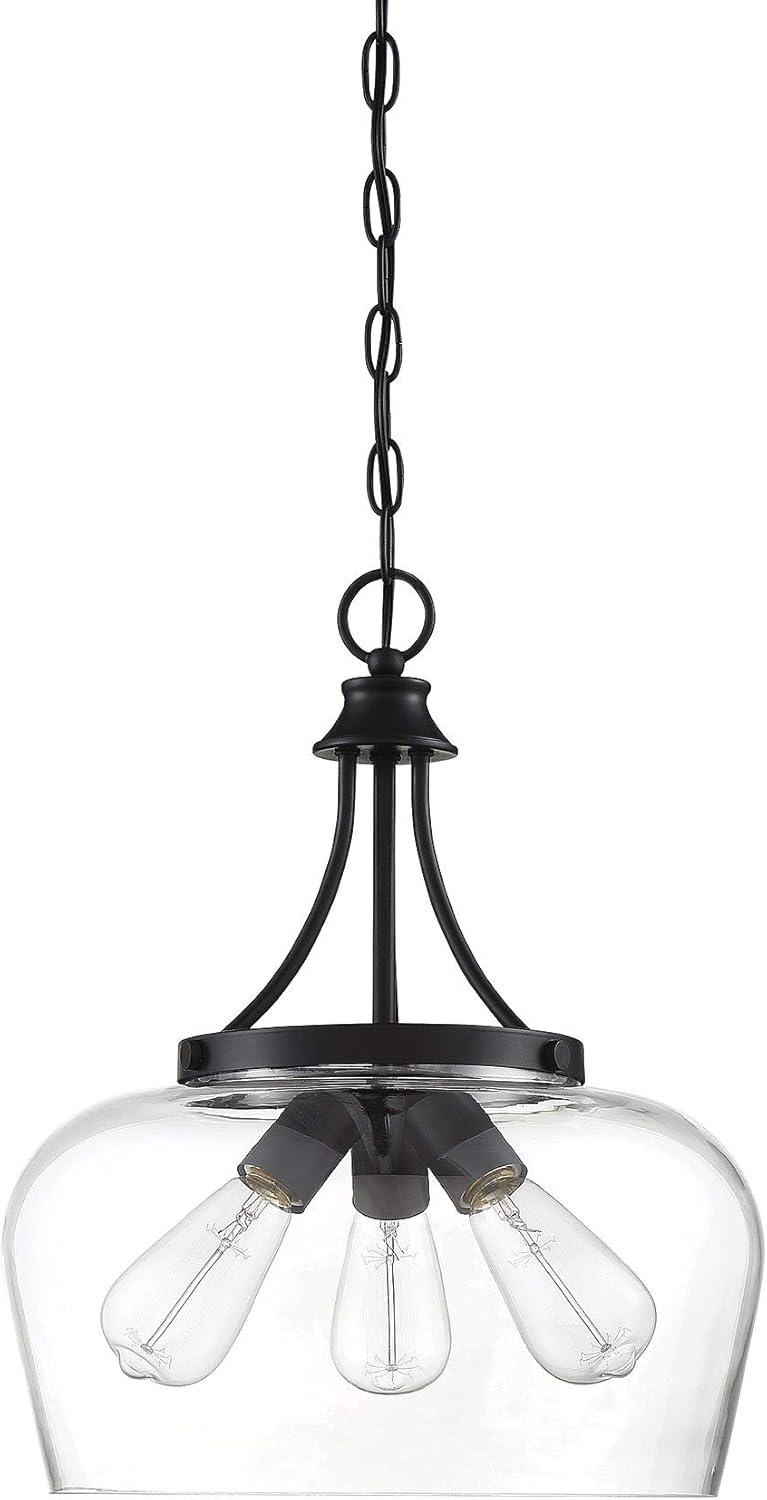 Savoy House Octave 3 - Light Pendant in  Black