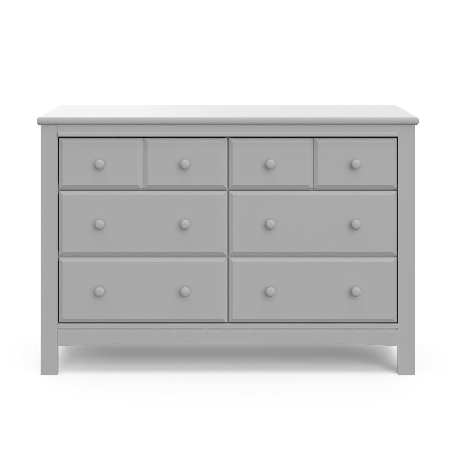 Pebble Gray Double Nursery Dresser with Extra Deep Drawers