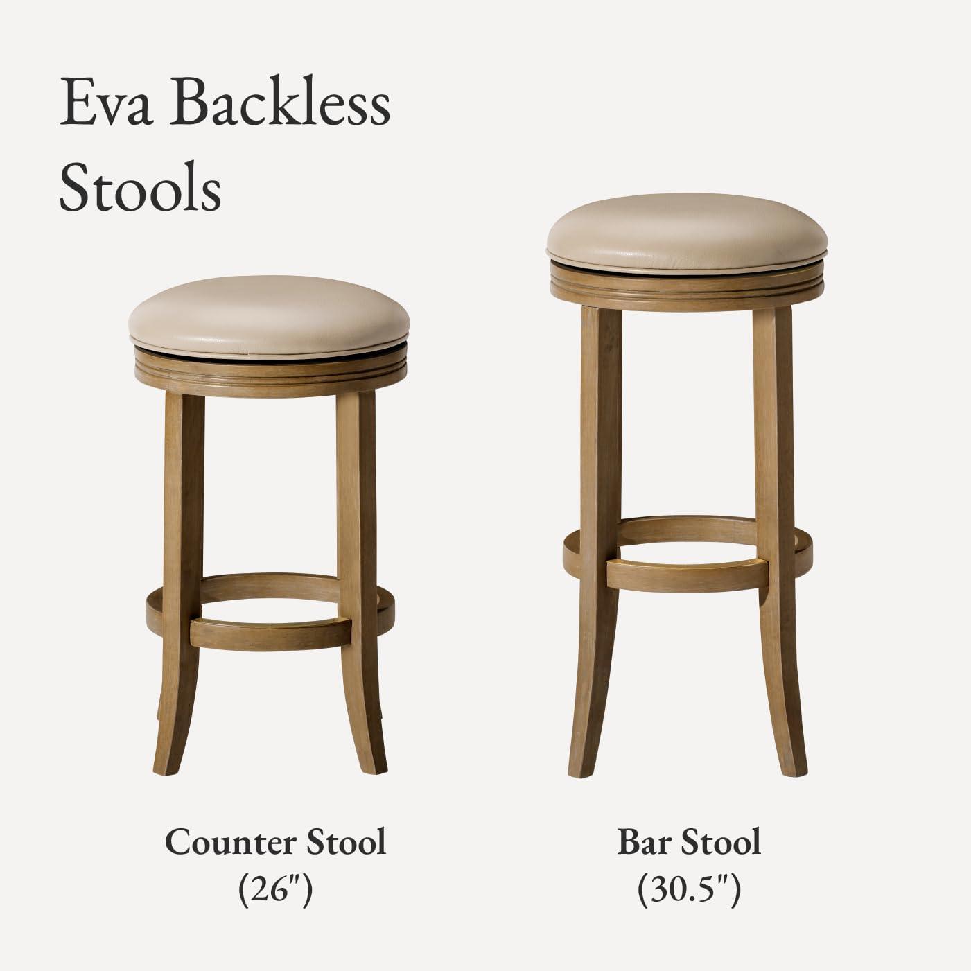 Maven Lane Maven Lane Eva Stool with Vegan Leather Upholstery
