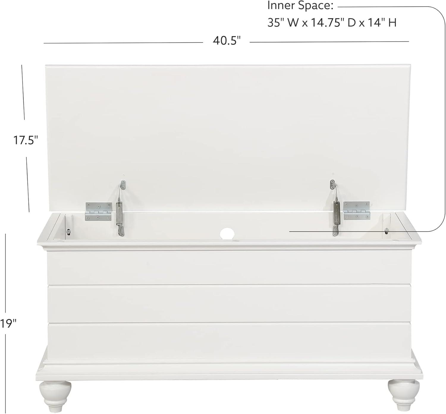 Whitehurst Traditional White Cedar Storage Chest, 40.5" Wide