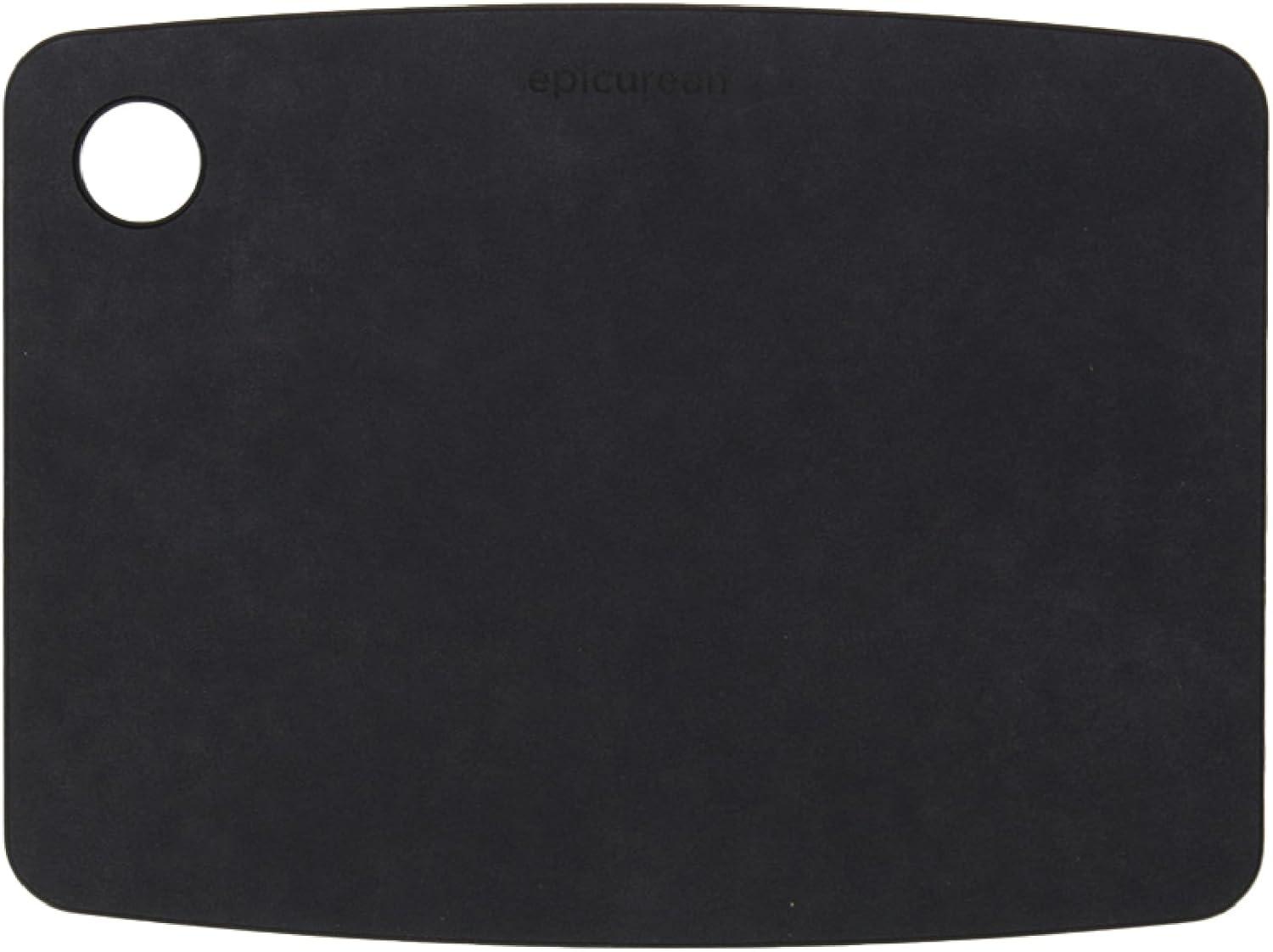 Black Wood Fiber Rectangular Cutting Board, 8" x 6"