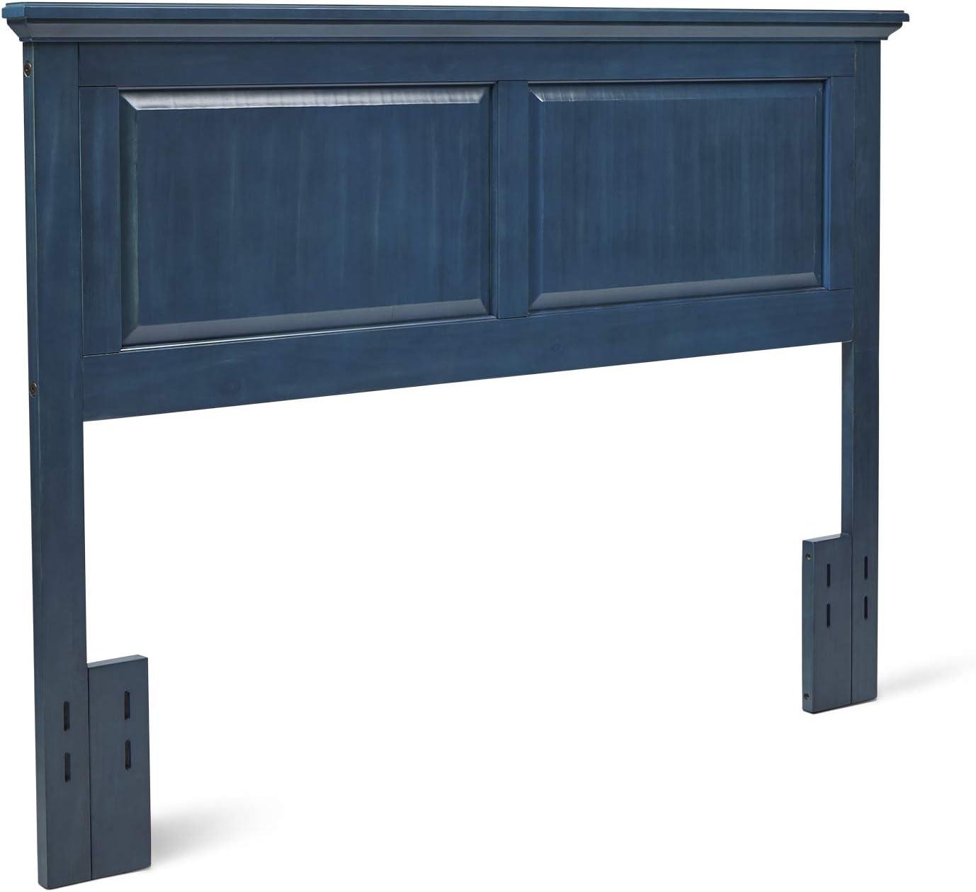 Twin Blue Solid Wood Cottage Style Headboard