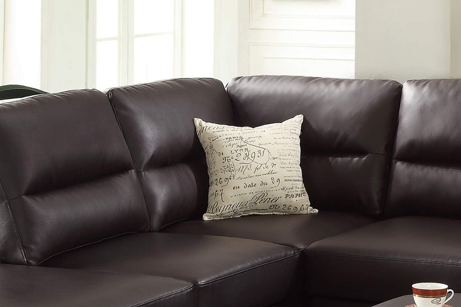 Lebrun 3 - Piece Faux Leather Sectional