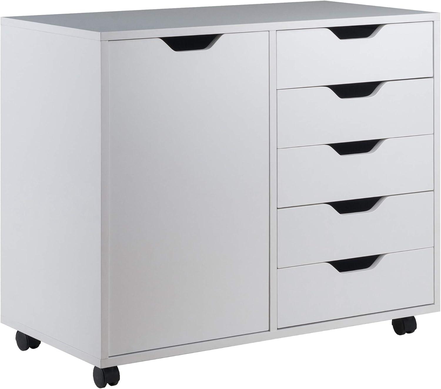 Halifax 5 Drawer 1 Side Cabinet - Winsome