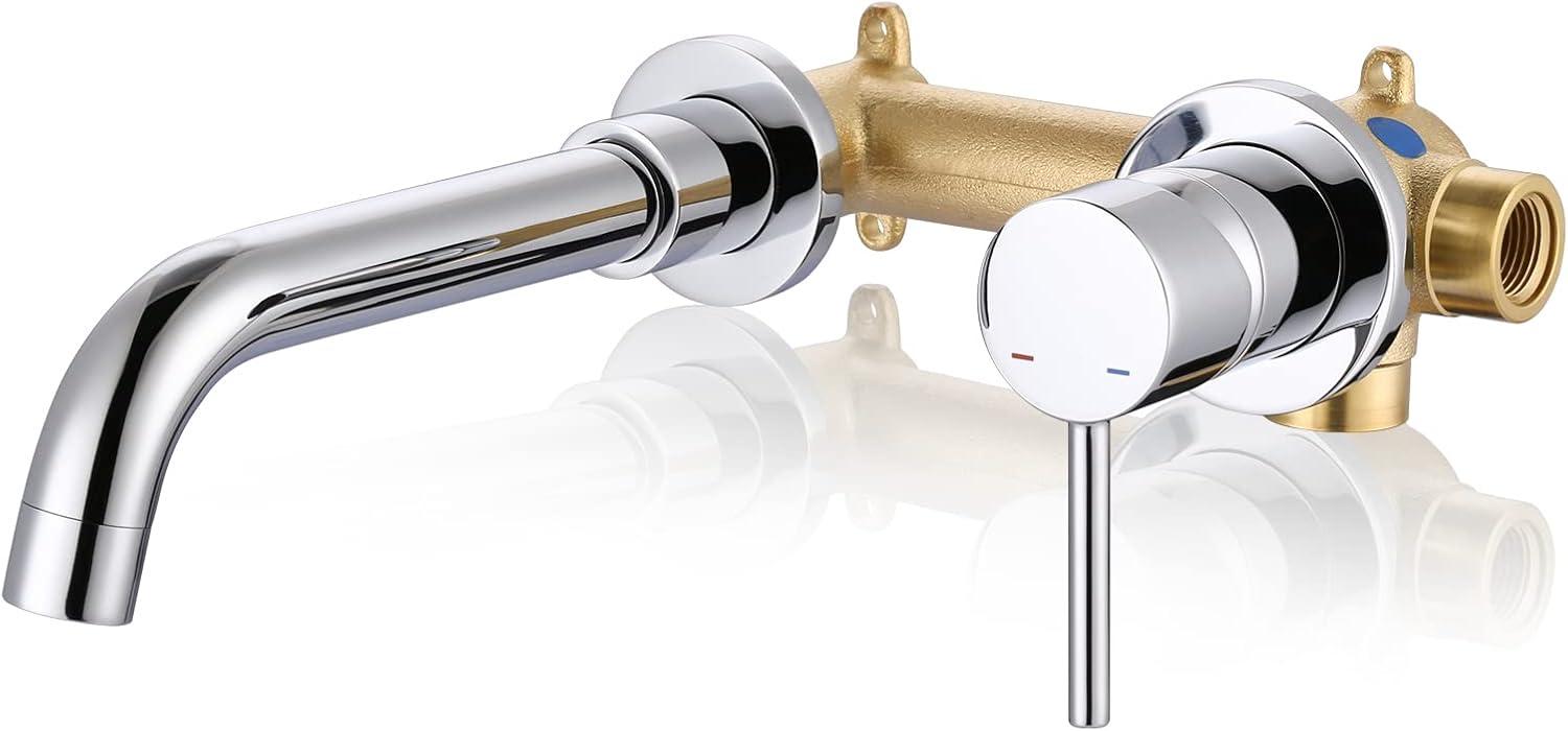 Wall Mounted Optional Single-handle Bathroom Faucet