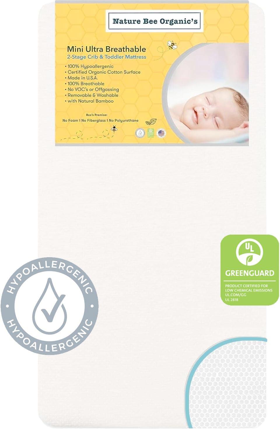 Nature Bee Organic's 2-Stage Mini Crib Mattress