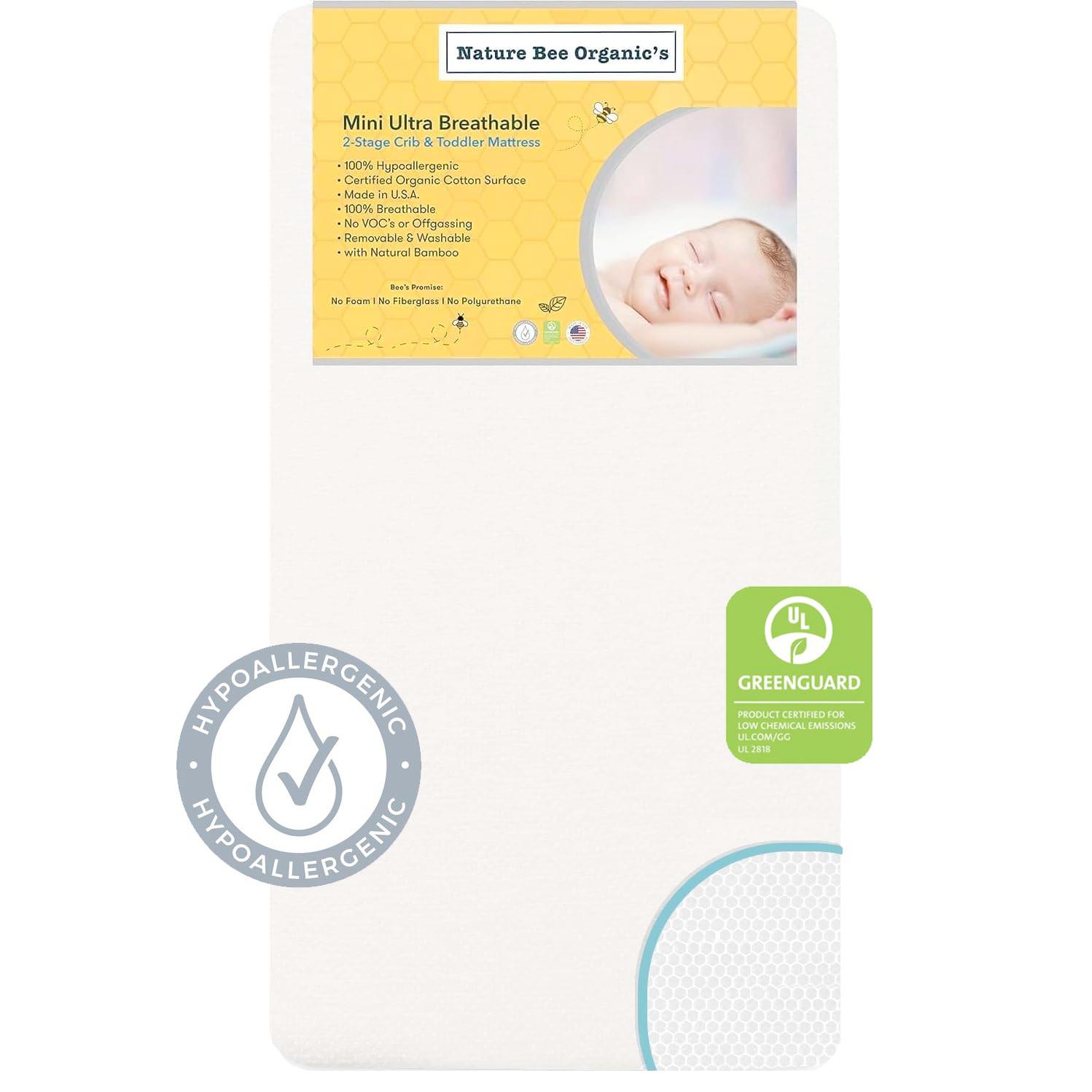 Nature Bee Organic's 2-Stage Mini Crib Mattress