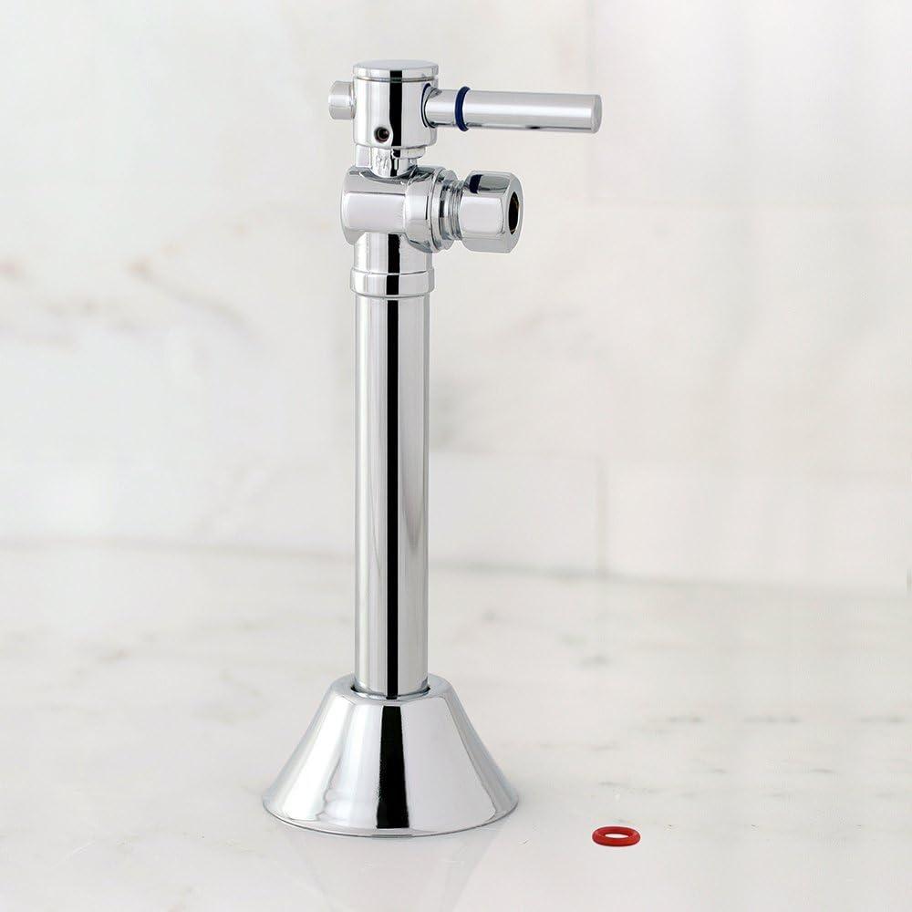 Kingston Brass Vintage 1/2-Inch Sweat x 3/8-Inch OD Comp Quarter-Turn Angle Stop Valve with 5-Inch Extension