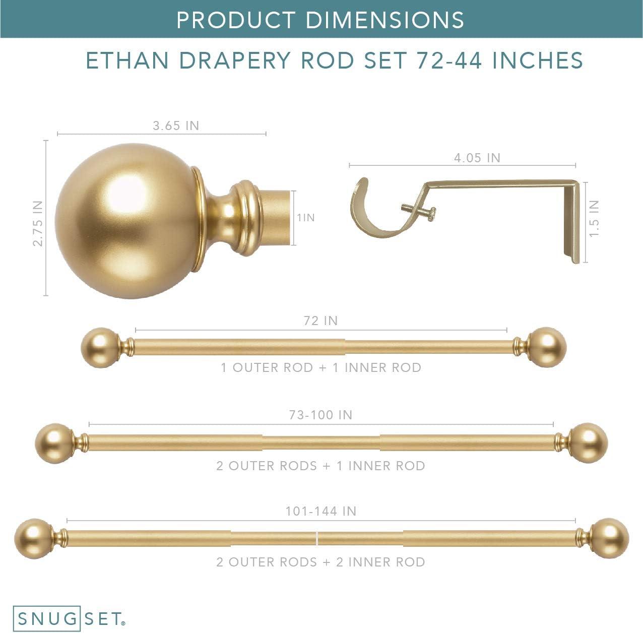 Steel Adjustable Single Curtain Rod