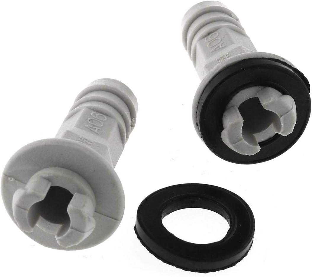 DGZZI Drain Straight Connector 2PCS 3/5 Inch 15mm AC Drain Hose Connector Straight Fitting with Rubber Ring for Window Air Conditioner and Mini Split Units