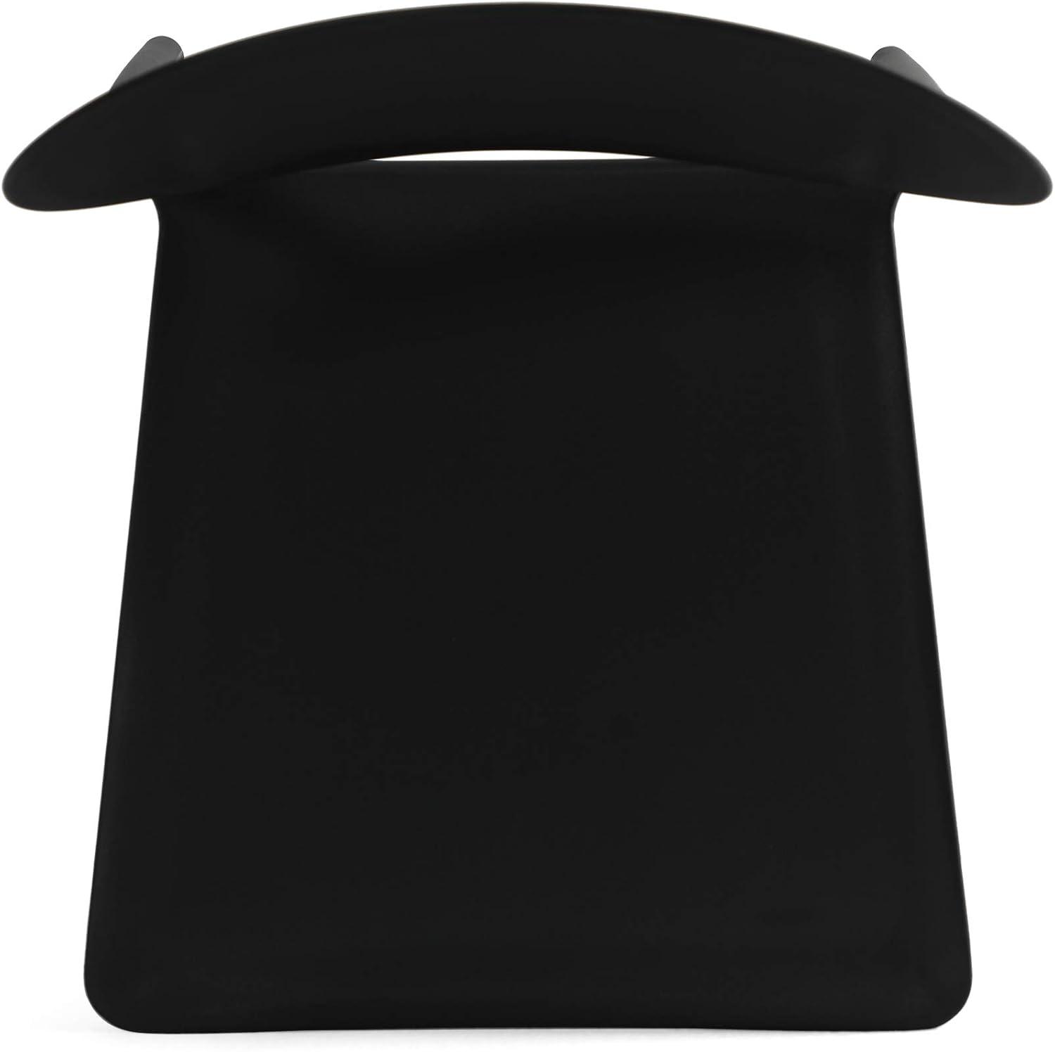 Ali Set of 2 Black Plastic Indoor Chairs
