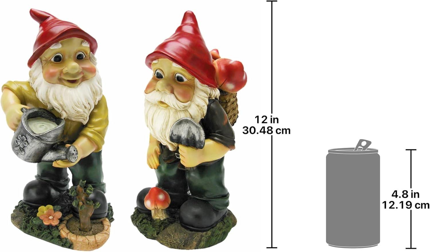 Design Toscano Barney Two Buckets Garden Gnome Statue