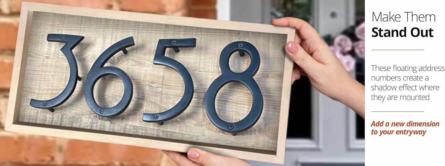 NACH Metal Floating Mount House Number