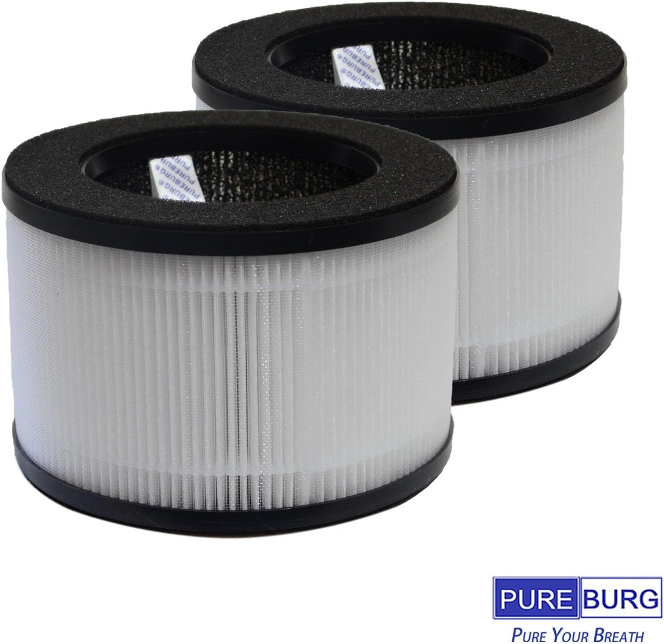 H13 HEPA Activated Carbon Air Purifier Replacement Filters, 2-Pack