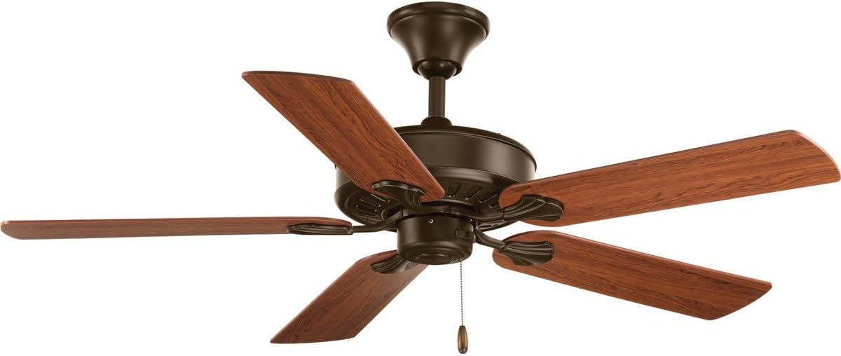 Progress Lighting P2503 Air Pro 5 Blade Hanging Indoor Ceiling Fan - Bronze