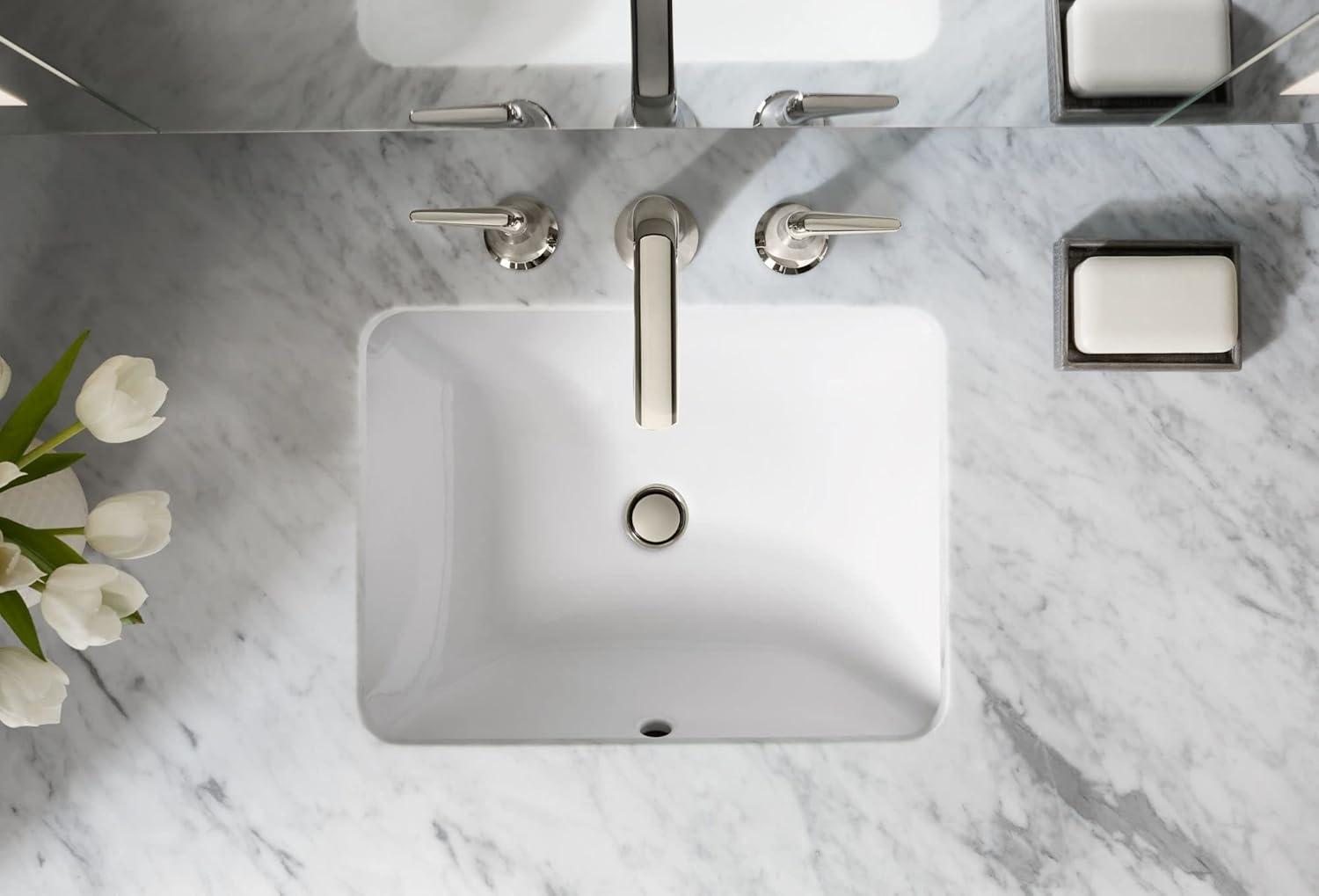 Caxton™ Kohler Rectangle 20-1/4" Undermount Bathroom Sink with Overflow