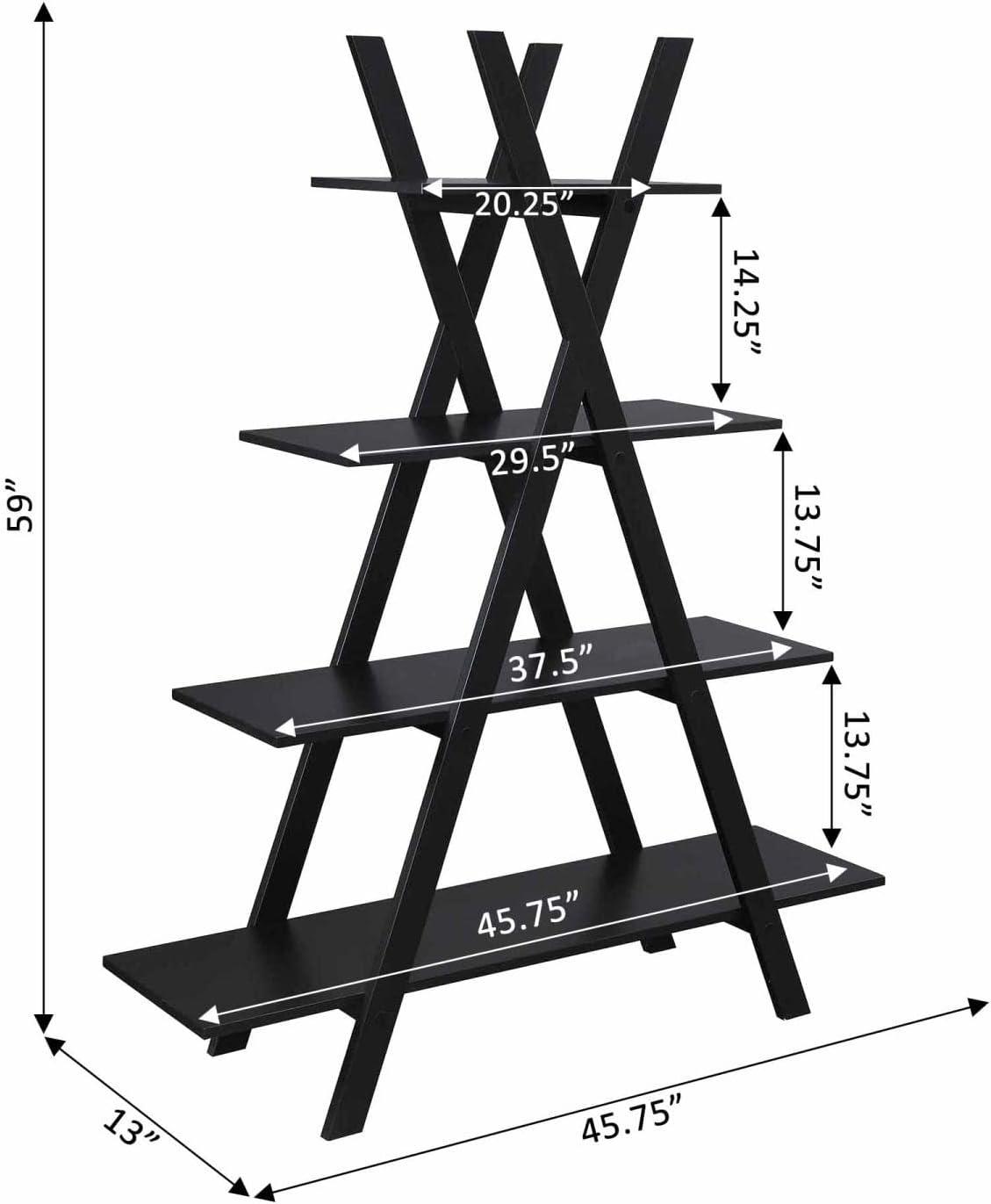 Convenience Concepts Oxford "A" Frame Bookshelf, Multiple Finishes