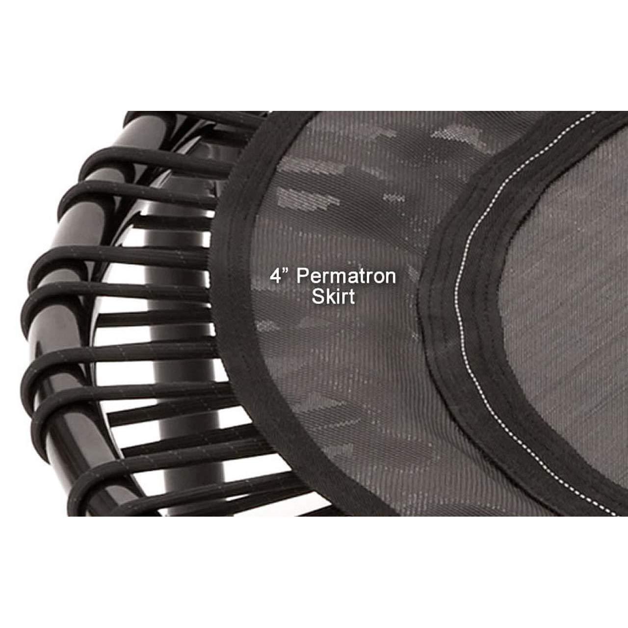 JumpSport 220 In Home Cardio Fitness Rebounder - Mini Trampoline with Handle Bar Accessory, Premium Bungees and Workout DVD
