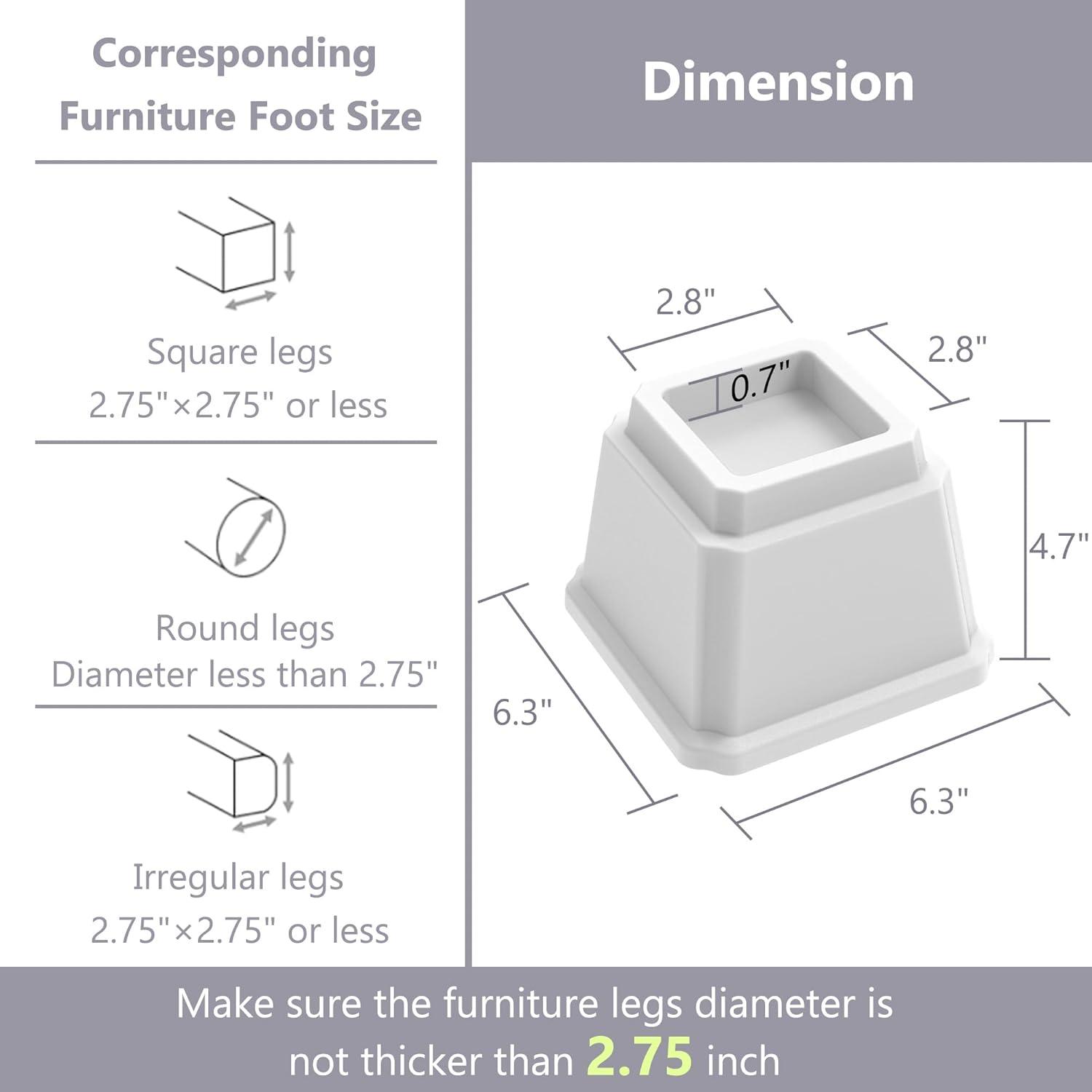 Whitmor, Inc Bed Risers
