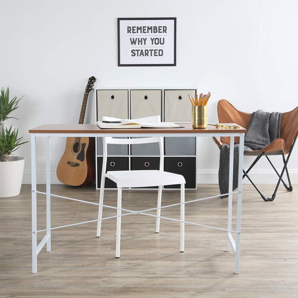 White Metal Armless Stacking Desk Chair