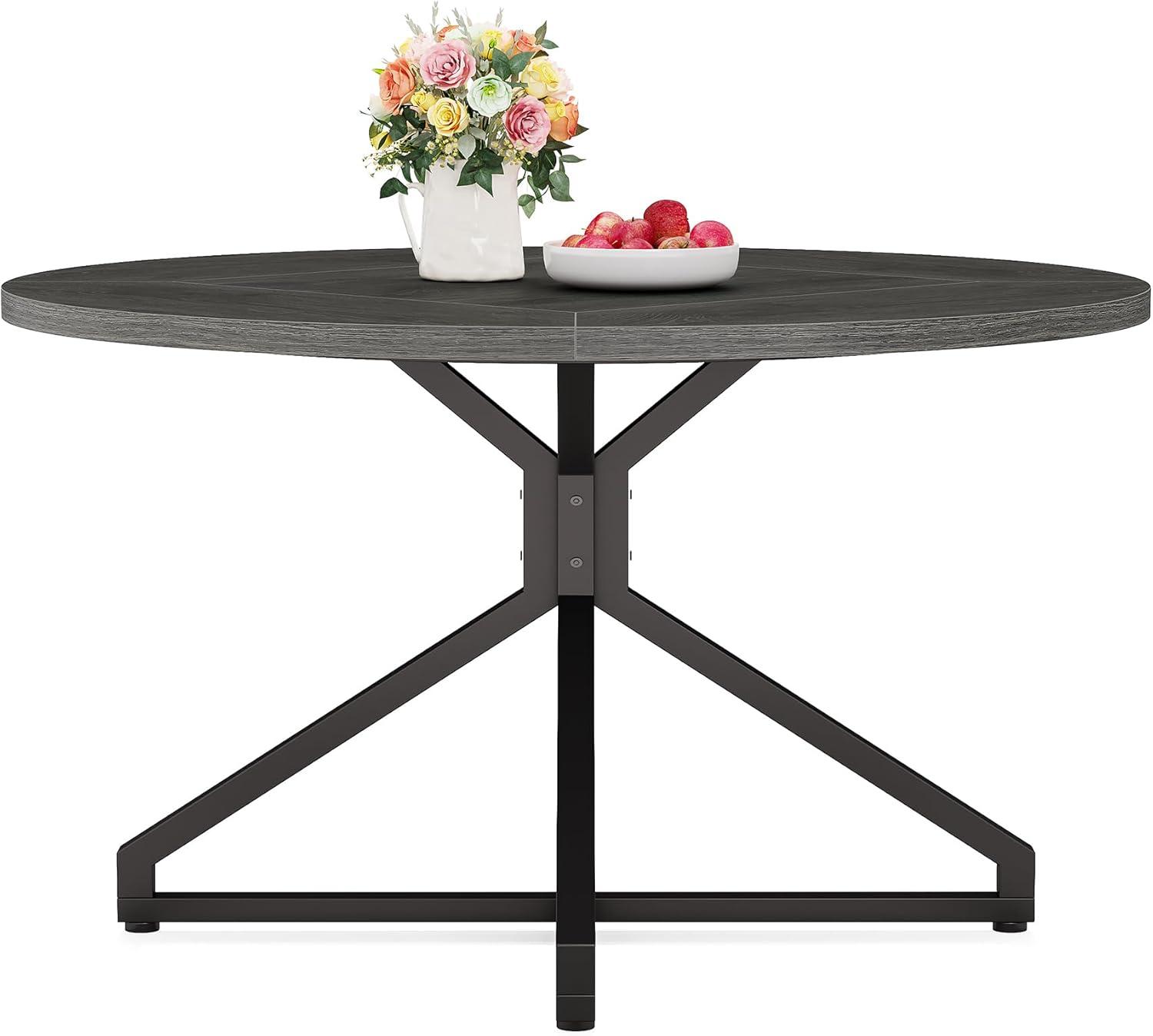 Millwood Pines 47 Inch Round Dining Table For 4-6 People