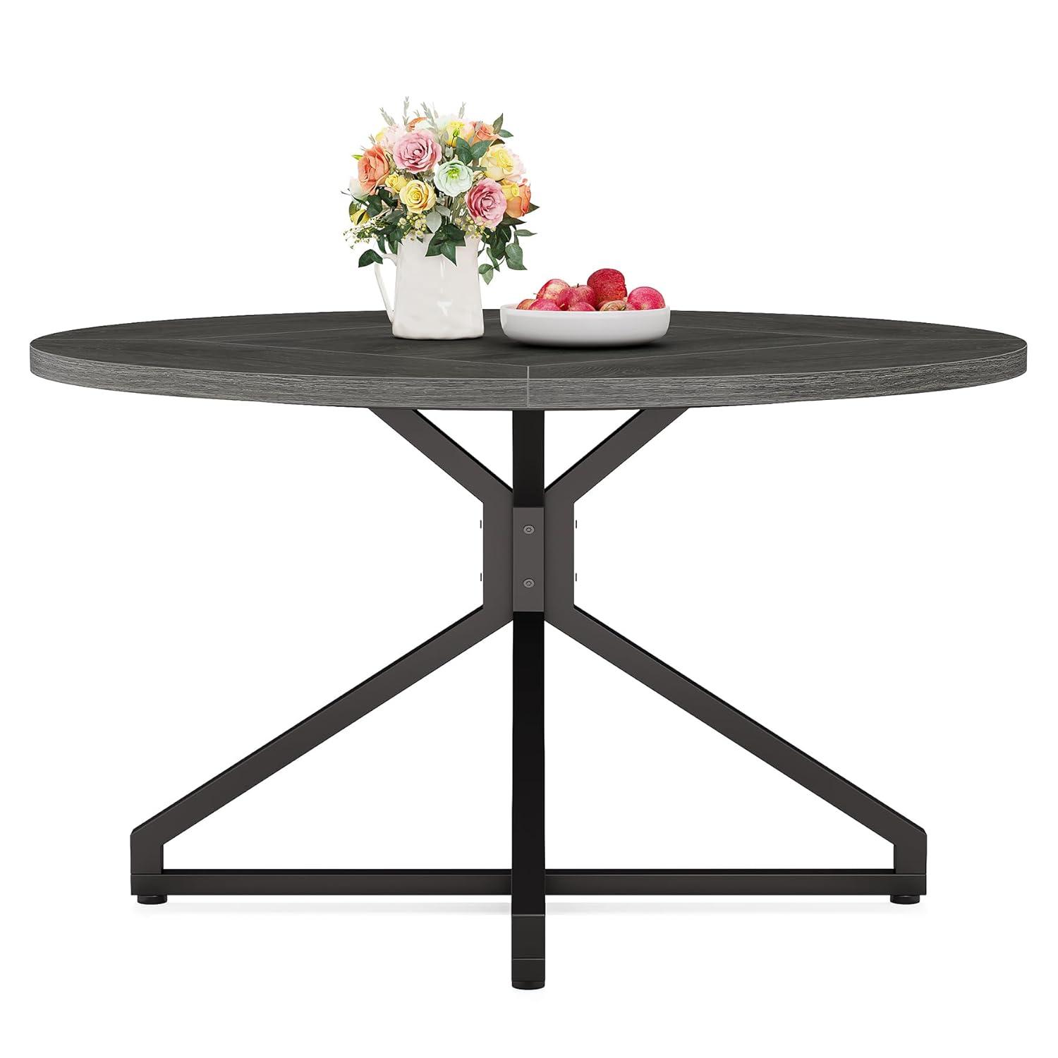 Millwood Pines 47 Inch Round Dining Table For 4-6 People