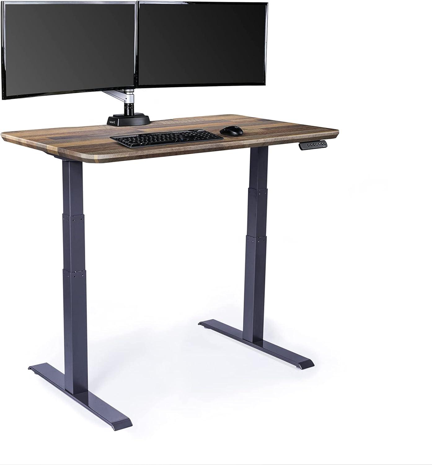 Rise Up Dual-Motor Adjustable Height Standing Desk Frame in Gray