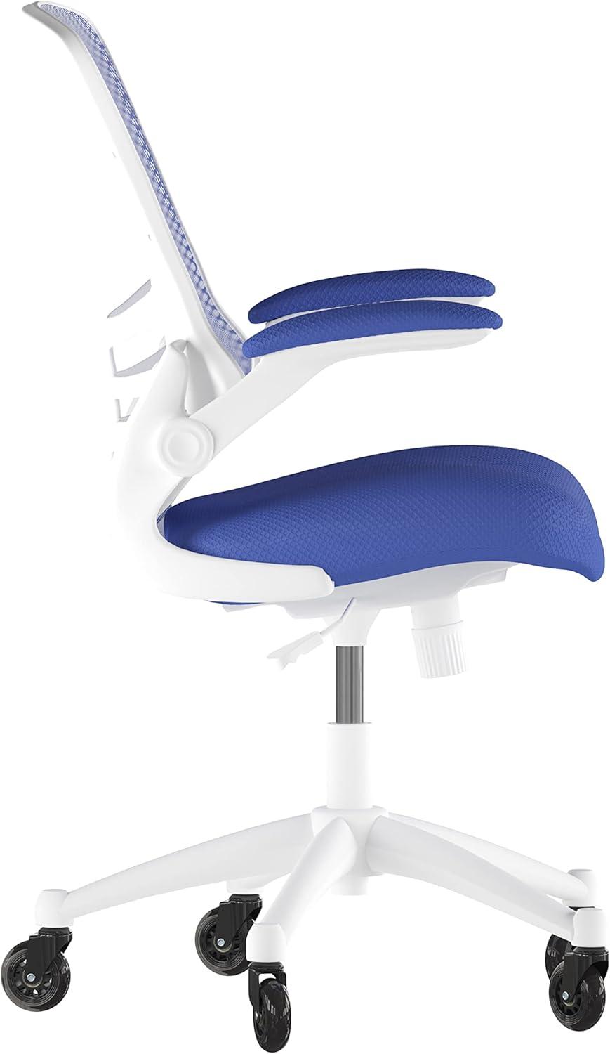 Flash Furniture Regent Park Ergonomic Swivel Task Chair with Roller Wheels & Flip Up Arms