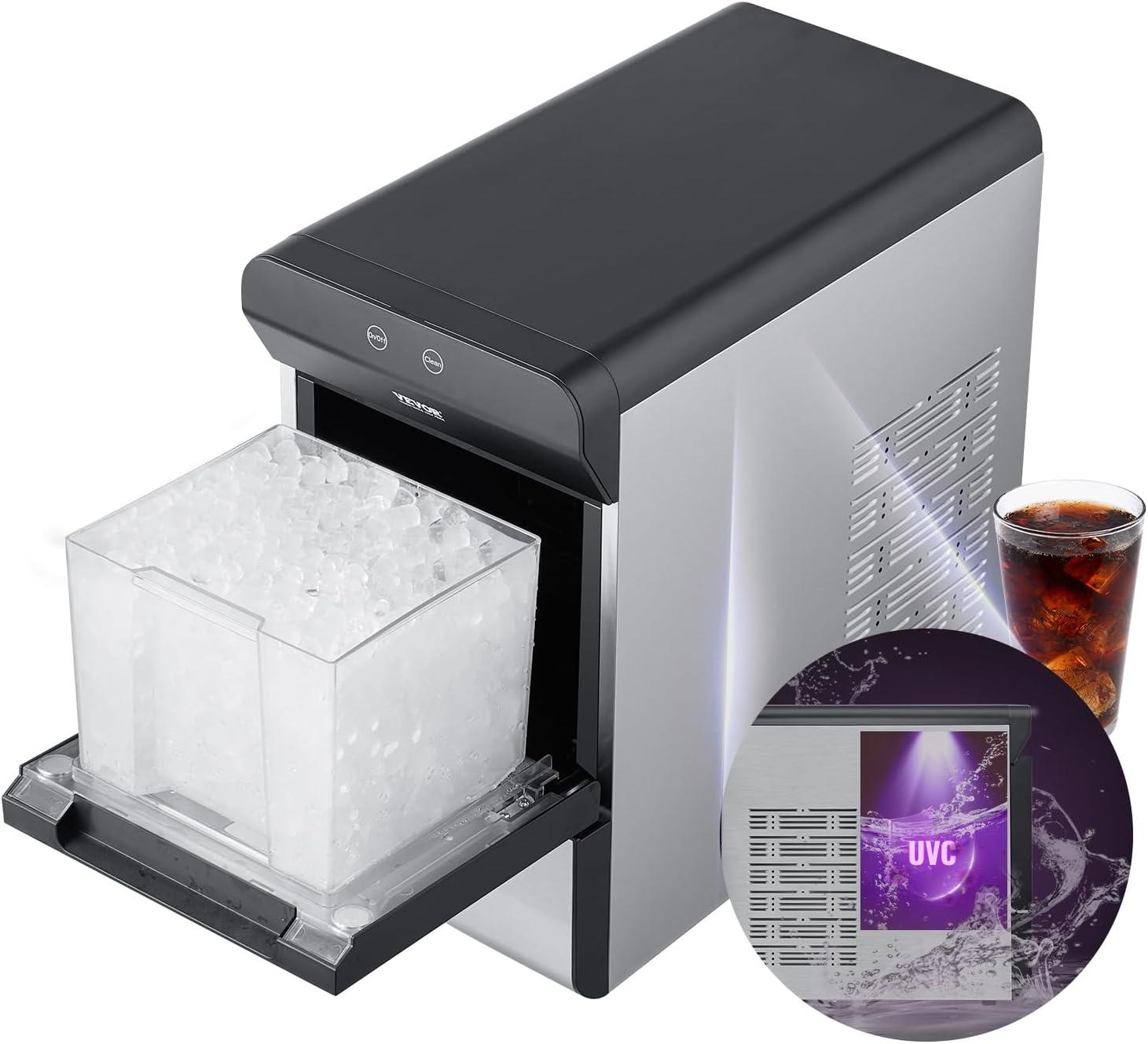 Portable Stainless Steel Countertop Nugget Ice Maker