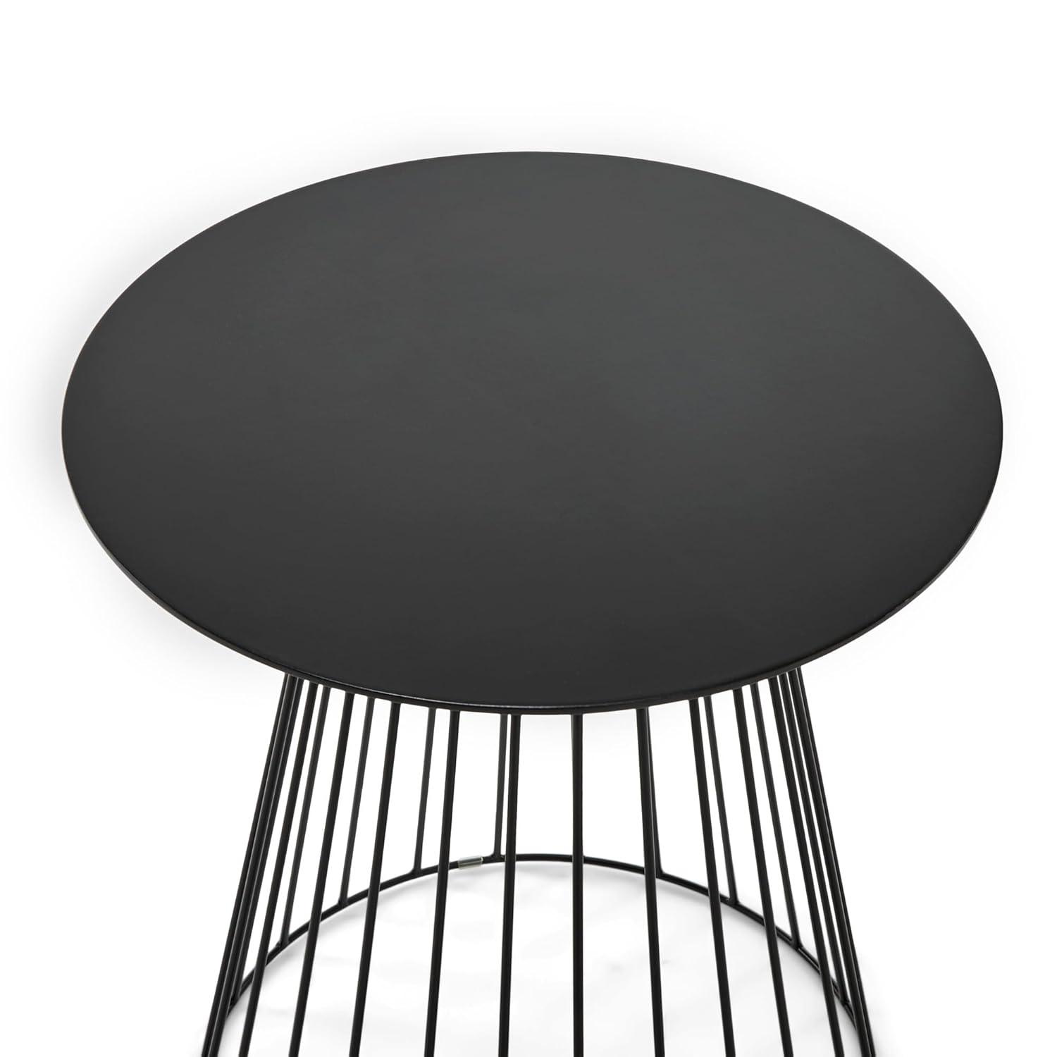 Adore Decor Adore Decor Element Modern Industrial Design Round Side Table