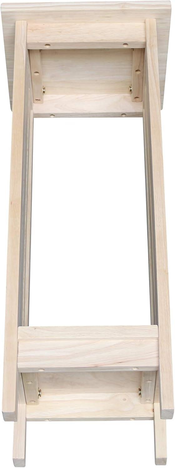 Mission Plant Stand Unfinished 30" - International Concepts: Hardwood Square Freestanding Indoor Holder