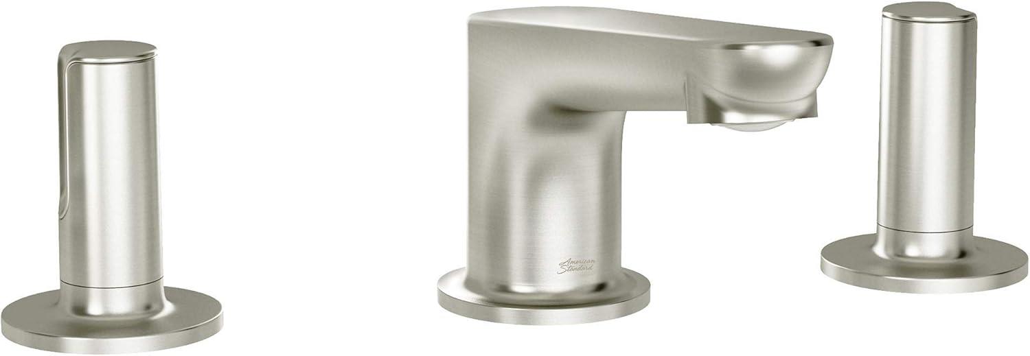 American Standard Studio S 8 in. Widespread 2-Handle Low Spout Bathroom Faucet with Knob Handles in Brushed Nickel