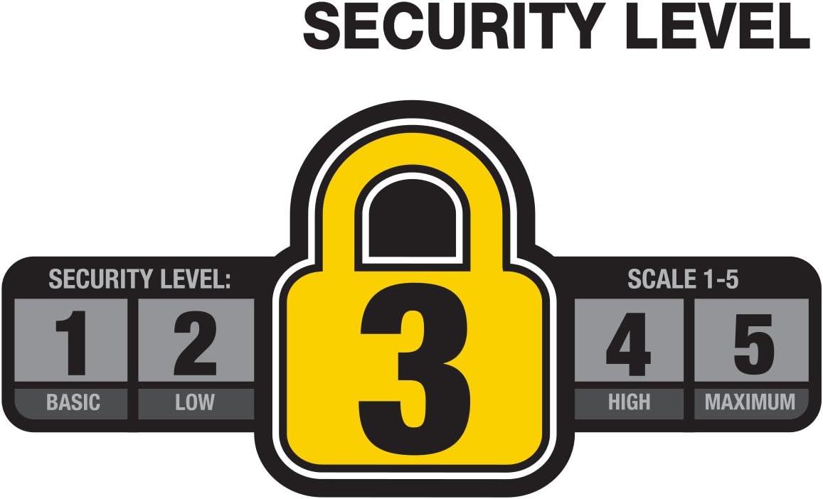 Black Heavy-Duty Steel Combo Cable Lock for Bikes