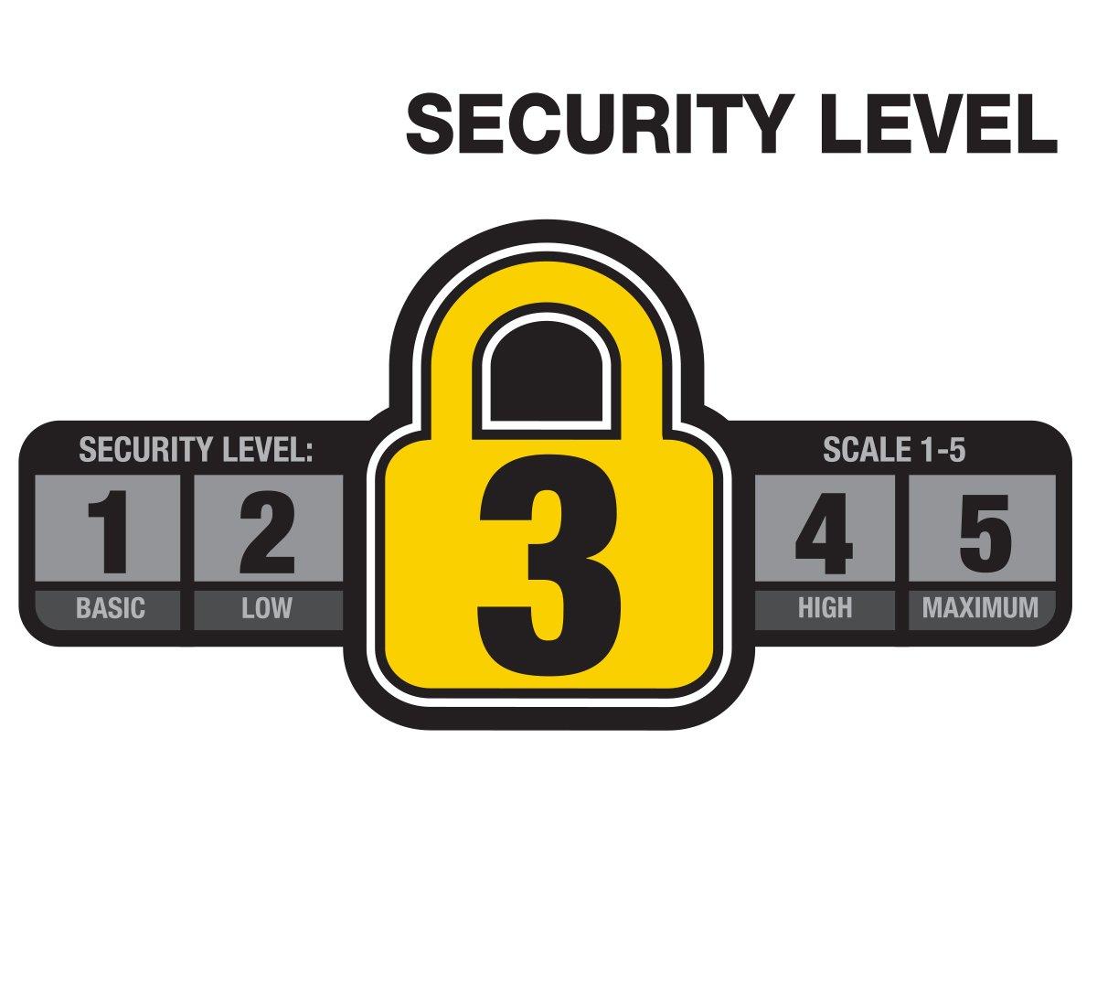 Black Heavy-Duty Steel Combo Cable Lock for Bikes