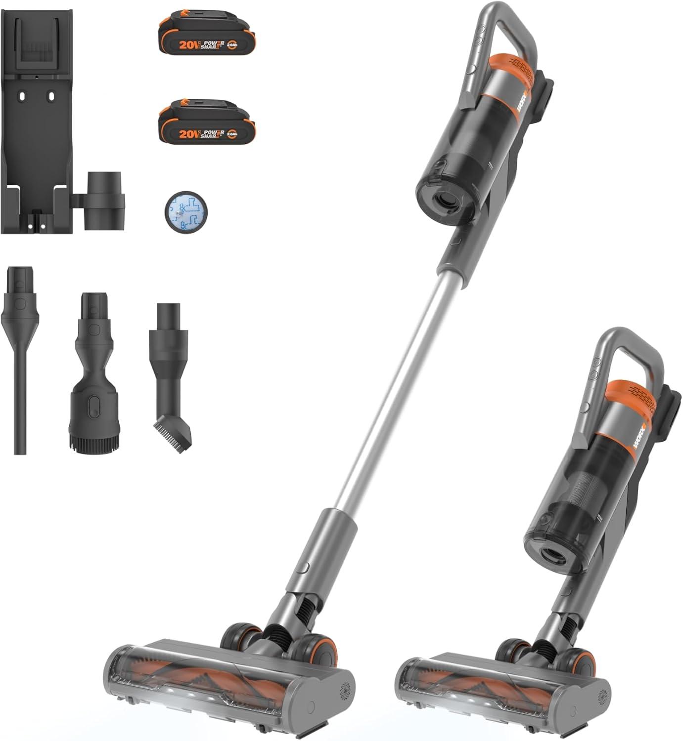 Worx WX038L 20V Power Share Cordless Stick Vacuum (Battery and Charger Included)