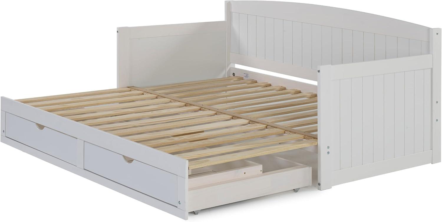 Alaterre Furniture King Harmony Kids' Daybed with Conversion White