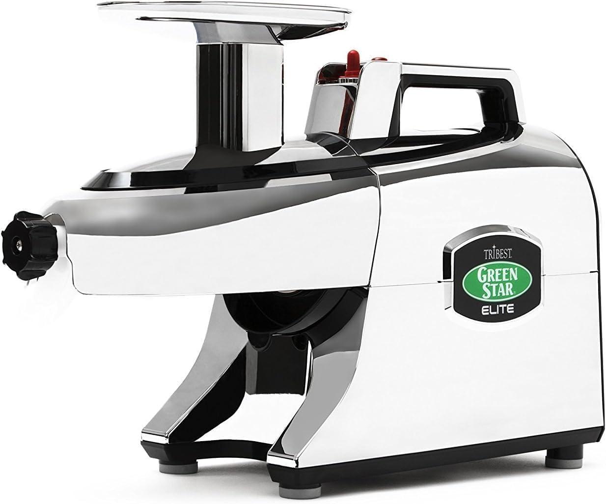 Tribest Greenstar Elite Jumbo Twin Gear Slow Masticating Juicer – Silver