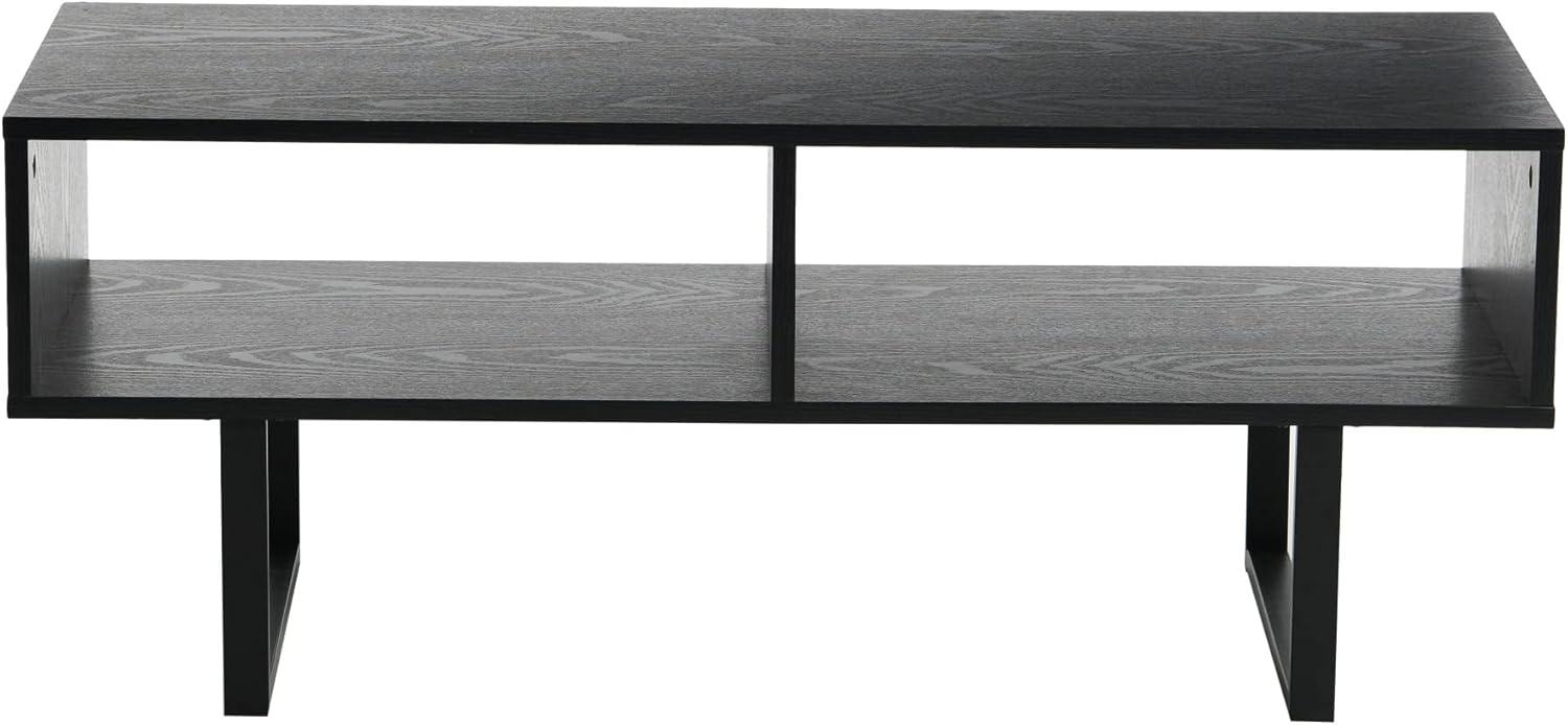Household Essentials Jamestown TV Stand: Engineered Wood, Iron Frame, for 42" TVs Ashwood