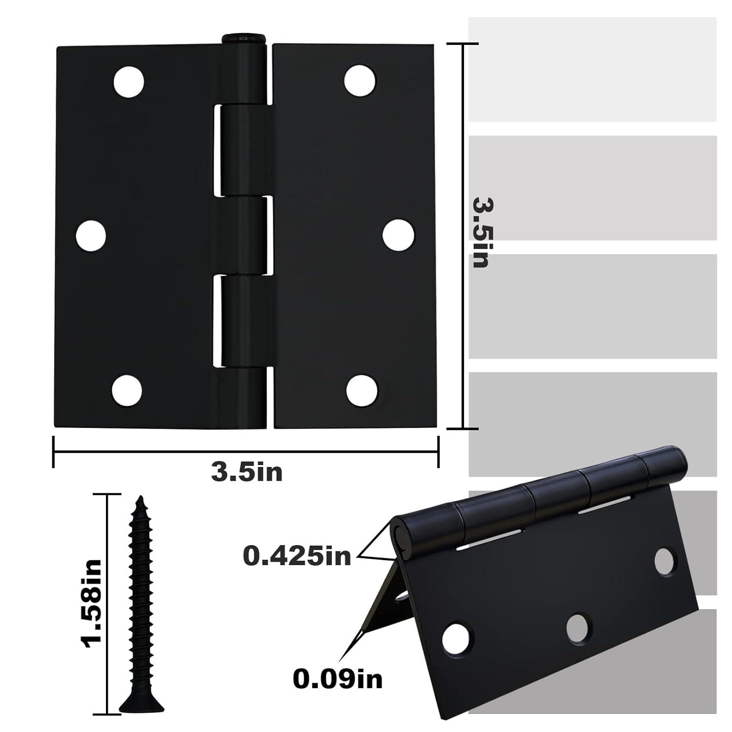 Design House 3.5" H x 3.5" W Butt Bearing Door Hinges (Set of 3)