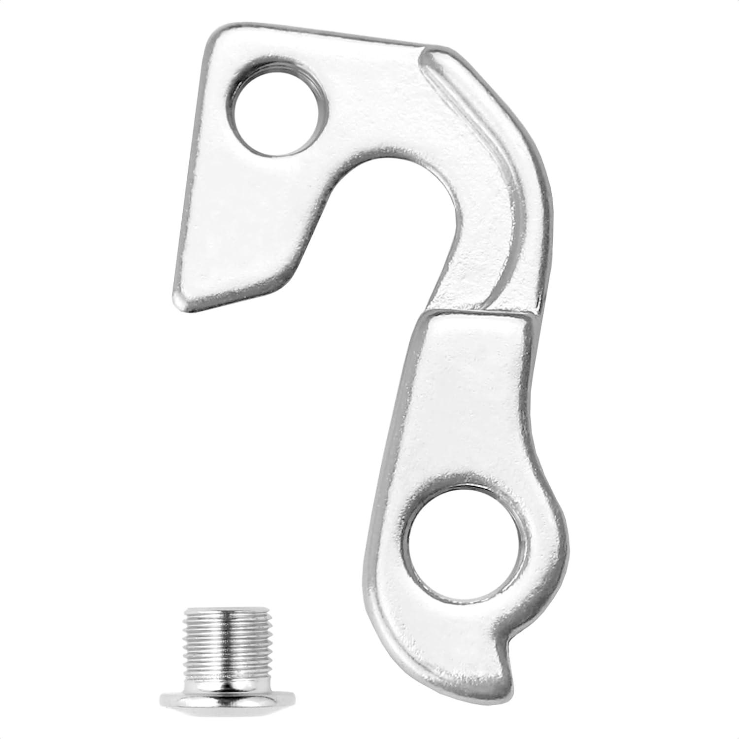 Silver Steel Rear Bike Derailleur Hanger with Bolt